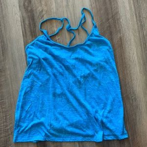 ALO blue strappy tank size M